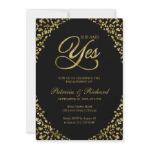 Ela Disse Sim Convite Festa de noivado