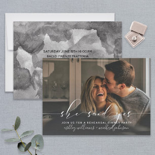 ELA DISSE SIM Convite para Janto de ensaio de ca