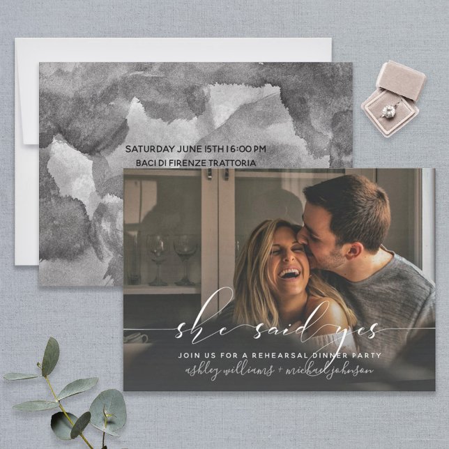 ELA DISSE SIM | Convite para Janto de ensaio de ca (Criador carregado)