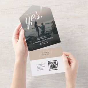 Ela Disse Sim Festa de noivado Código QR RSVP