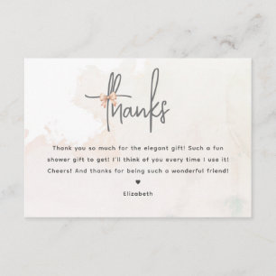 Ela é Cartões de agradecimentos de Chá de panela d