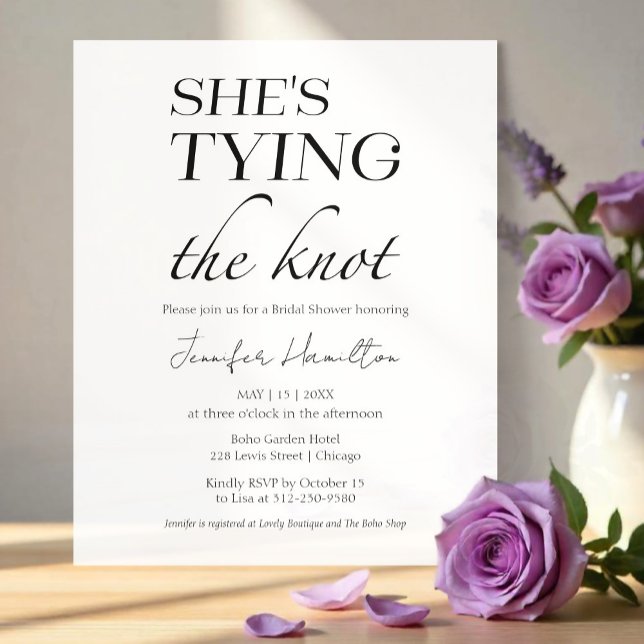 Ela é casando | Chá de panela Preto e Branco (Criador carregado)