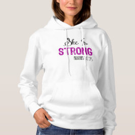 Ela é uma camiseta religiosa cristã forte