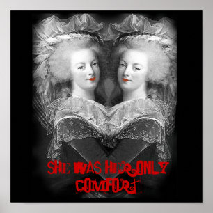 Ela era a única Poster de conforto