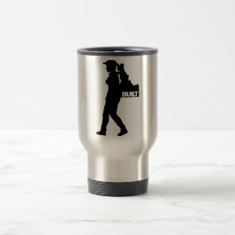 Ela está a fazer mochila na Caneca de viagem Idaho