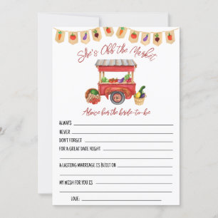 Ela está fora dos cartões de Chá de panela