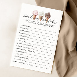 Ela foi apanhada que conhece o melhor jogo da noiv