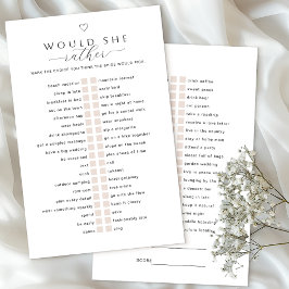 Ela iria Preferencialmente Jogo? | Chá de panela m