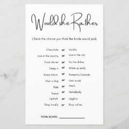 Ela iria Preferencialmente Jogo de Chá de panela?