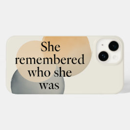 Ela Lembrou Quem Era - Capinha de Telefone – Inspi