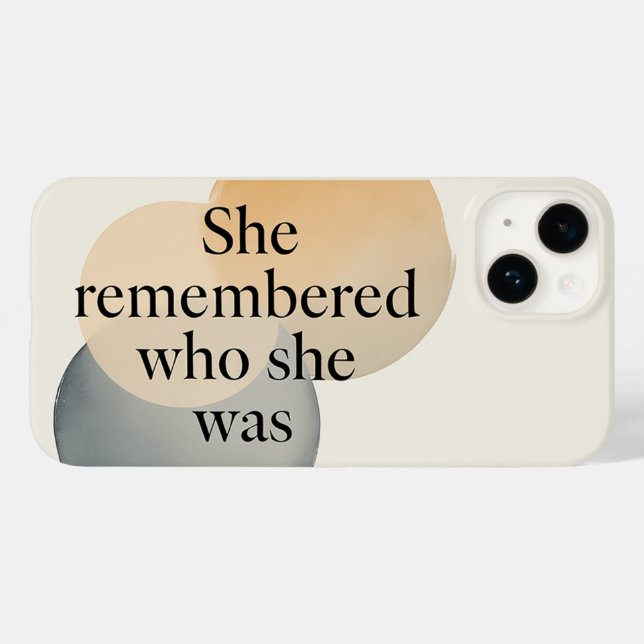 Ela Lembrou Quem Era - Capinha de Telefone – Inspi (Verso (horizontal))