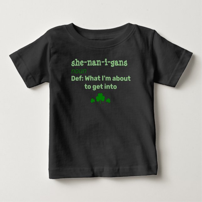 Ela-nan-i-gan Saint Patrick's Baby T-Shirt (Frente)