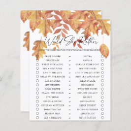 Ela poderia Preferencialmente a caça - folhas caíd