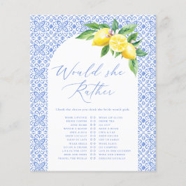 Ela poderia Preferencialmente Lemon no Jogo do Chá