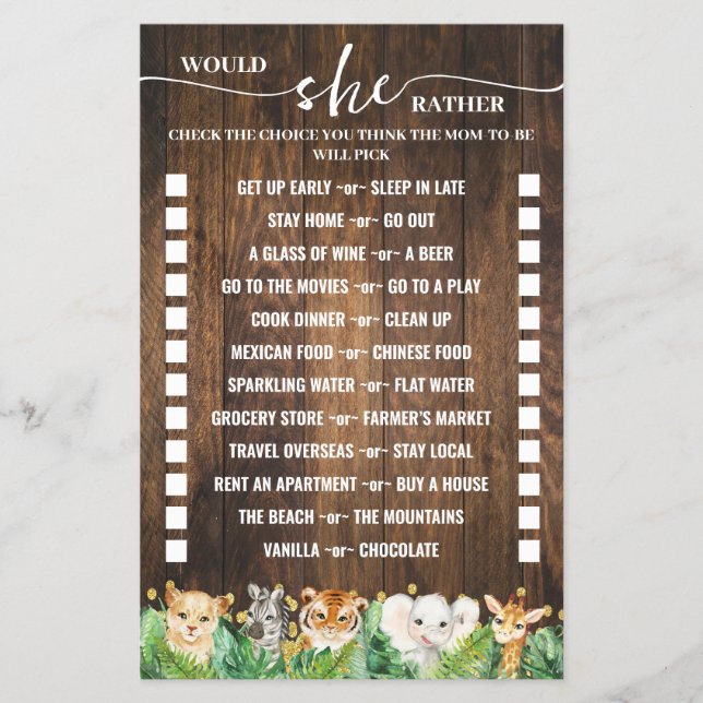 Ela Preferencialmente Cartão De Jogo De Chá de fra (Frente)