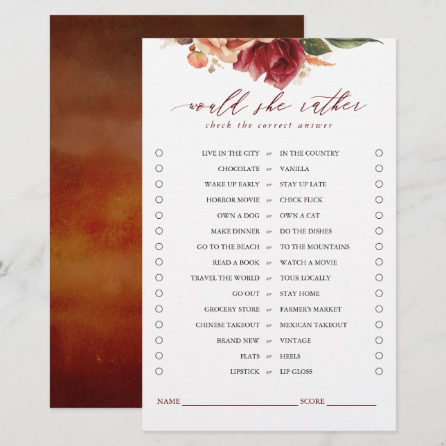 Ela Preferencialmente Cartões De Jogo? (Frente/Verso)