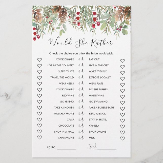 Ela Preferencialmente Jogo De Chá de panela, Pinho (Frente)