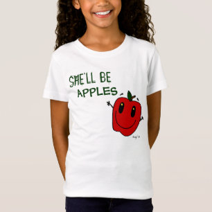 ELA SERÁ MAÇÃ, Meninas, boneca, T-Shirt