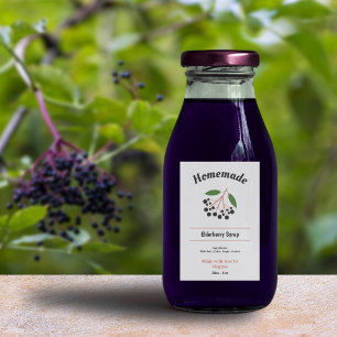 Elderberry Xarope Rótulo do Frasco