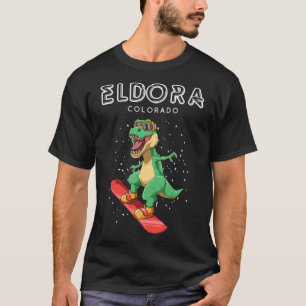 Eldora Colorado - T-Rex Snowboard Gift Pullover Ho