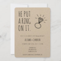 Ele Colocou Um Anel No Convite Para Noivado