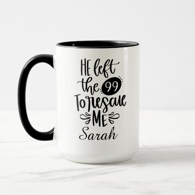 Ele Deixou os 99 para Me Resgatar Caneca (Esquerda)