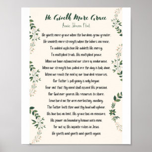 Ele deu mais Grace Matte Poster