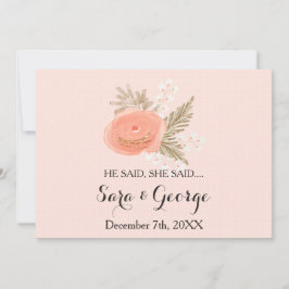 Ele disse, ela disse cartão de jogo de chá de pane