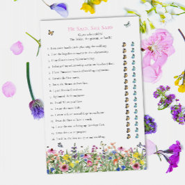 Ele Disse, Ela Disse | Flores selvagens de Verão