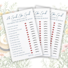 Ele Disse, Ela Disse Jogo De Chá de panela