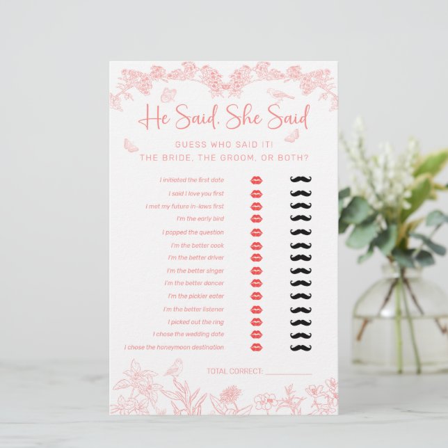 Ele Disse, Ela Disse Jogo De Chá de panela Chinois (Em pé/Frente)