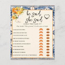 Ele Disse Que Disse | Jogo Chá de panela