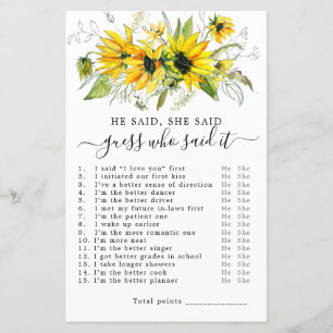 Ele Disse Que Disse Jogo De Chá de panela