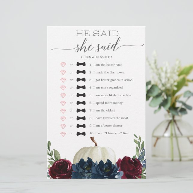 Ele Disse Que Disse Jogo De Chá de panela (Em pé/Frente)