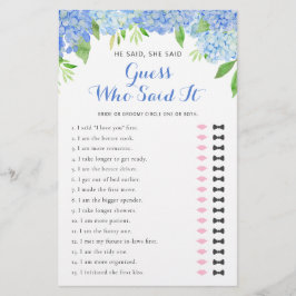 Ele Disse Que Disse O Jogo De Palavra Do Chá de pa