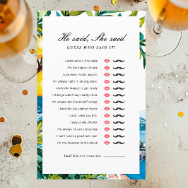 Ele Disse Que Disse O Jogo Do Chá de panela Amalfi