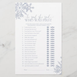 Ele Disse Que Disse O Jogo Do Chá Do Floco De Neve