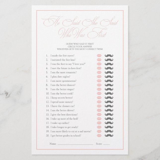 Ele Disse Que Disse Que Era Um Jogo De Chá de pane (Frente)