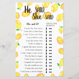 Ele Disse Que Disse Que Era Um Limão De Jogo Chá d