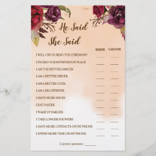 Ele Disse Que Disse Que O Cartão De Jogo Do Chá 