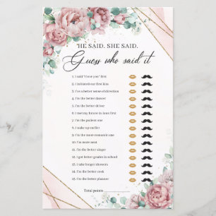 Ele disse que ela disse