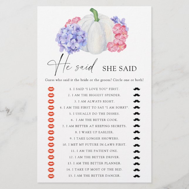 Ele disse que ela disse jogo de chá de panela (Frente)