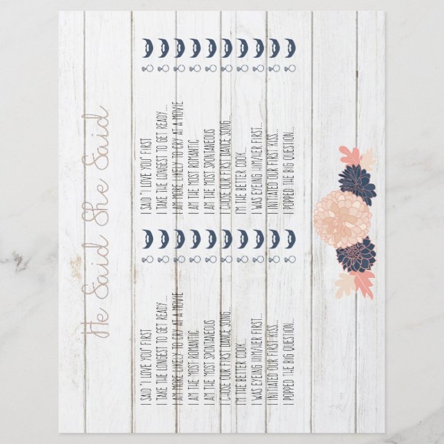 Ele Disse Que Ela Disse Jogo Do Chá de panela Do M (Frente)