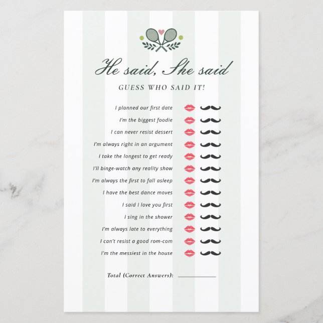 Ele Disse Que Ela Disse O Jogo Do Chá de panela De (Frente)