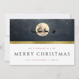 "Ele é Fazer uma lista" Feliz Cartão de Saudação d