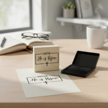 Ele É Um Carimbo De Borracha De Páscoa Risen