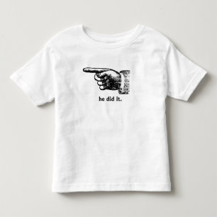 Ele Fez Apontando Uma T-shirt De Dedo