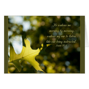 Ele me acorda cartão de nota Parakaleo