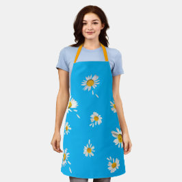"Ele me ama. Ele não me ama", Daisies apron.