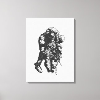 "Ele não é pesado" canvas de arte impressão por Ja